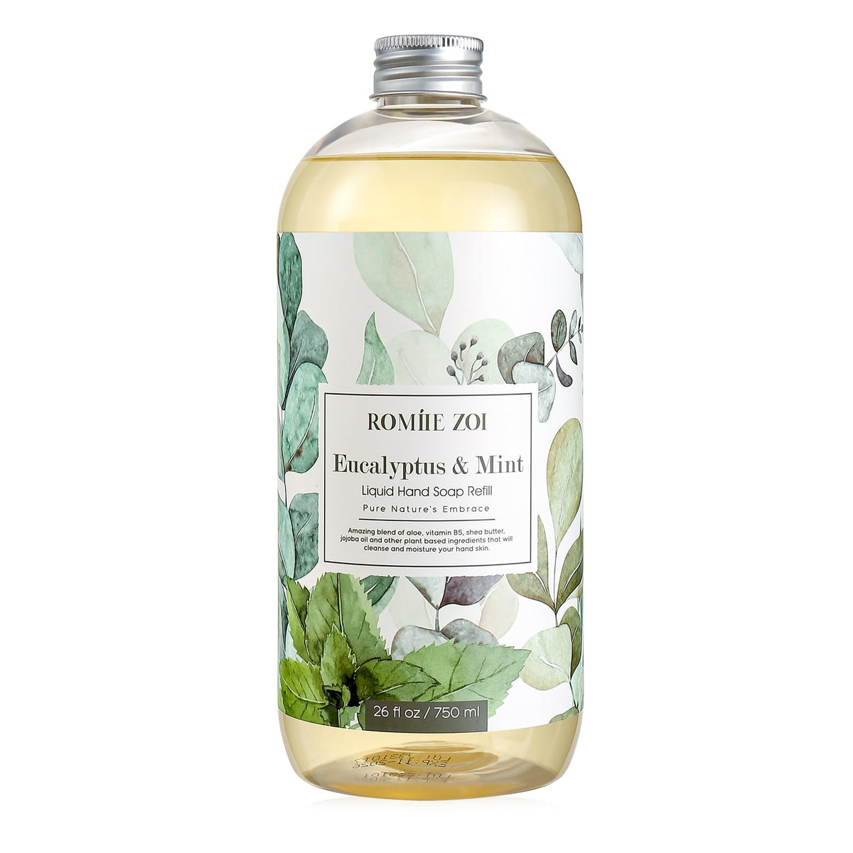 ROMIIE ZOI front label showing 750 ml refill and scent benefit
