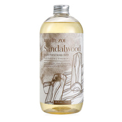 ROMIIE ZOI front label showing sandalwood refill and clear product identity