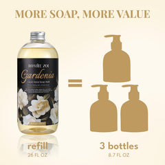 ROMIIE ZOI bottle in styled bathroom scene adding fresh floral ambiance