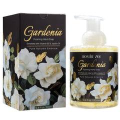 ROMIIE ZOI front packaging showing elegant gift-ready bottle and gardenia scent benefit