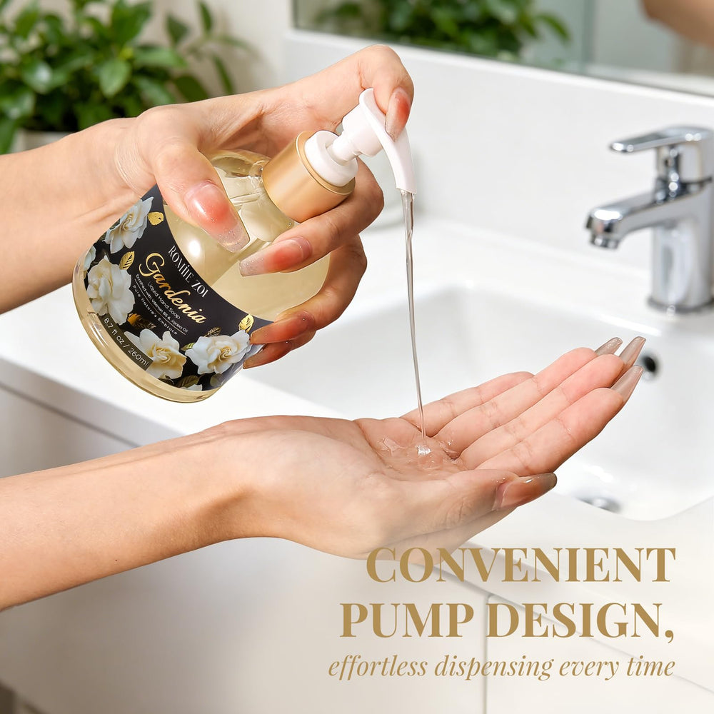 ROMIIE ZOI bottle staged on bathroom sink adding decorative fragrance benefit