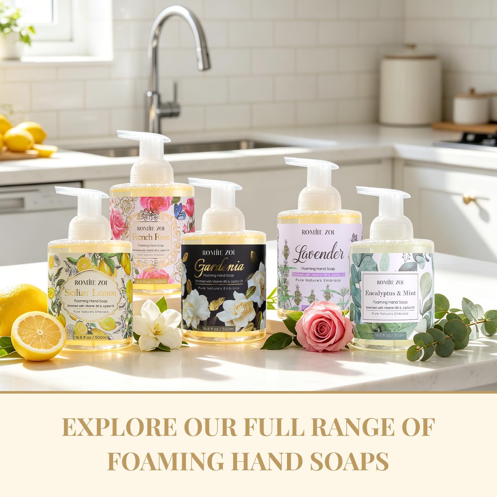 ROMIIE ZOI label close-up showing ingredients and biodegradable formula advantage