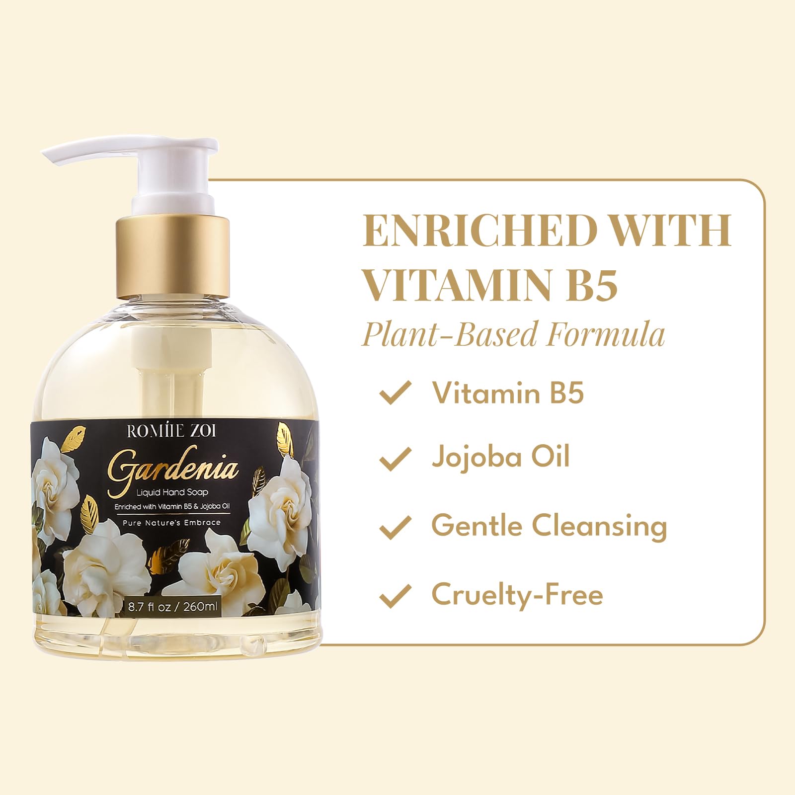 ROMIIE ZOI creamy lather on hands demonstrating effective cleansing benefit