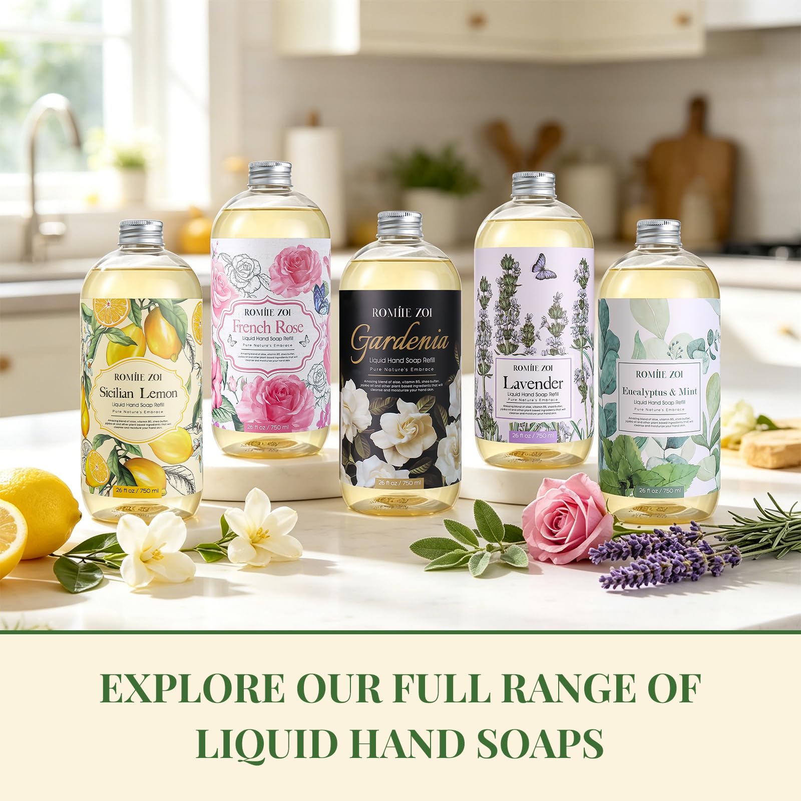ROMIIE ZOI being used at kitchen sink showing practical everyday cleaning benefit