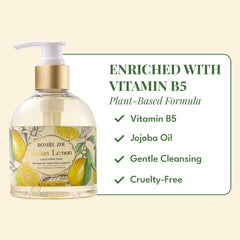 ROMIIE ZOI label close-up highlighting jojoba oil and vitamin B5 benefits