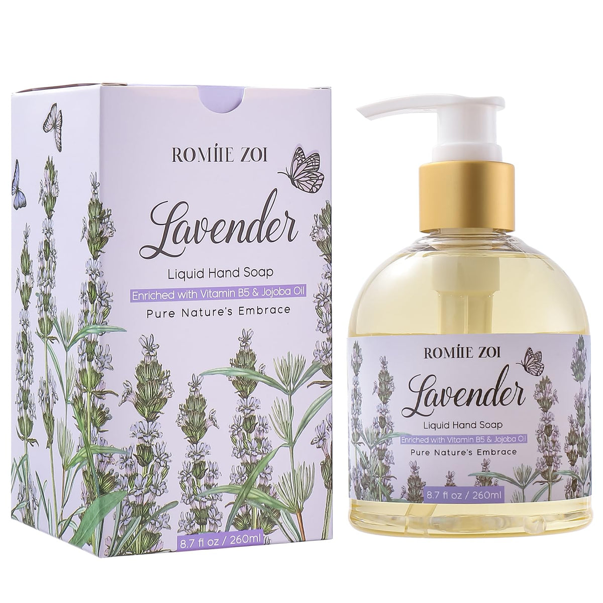 ROMIIE ZOI front packaging showing lavender bottle and gift box for easy gifting