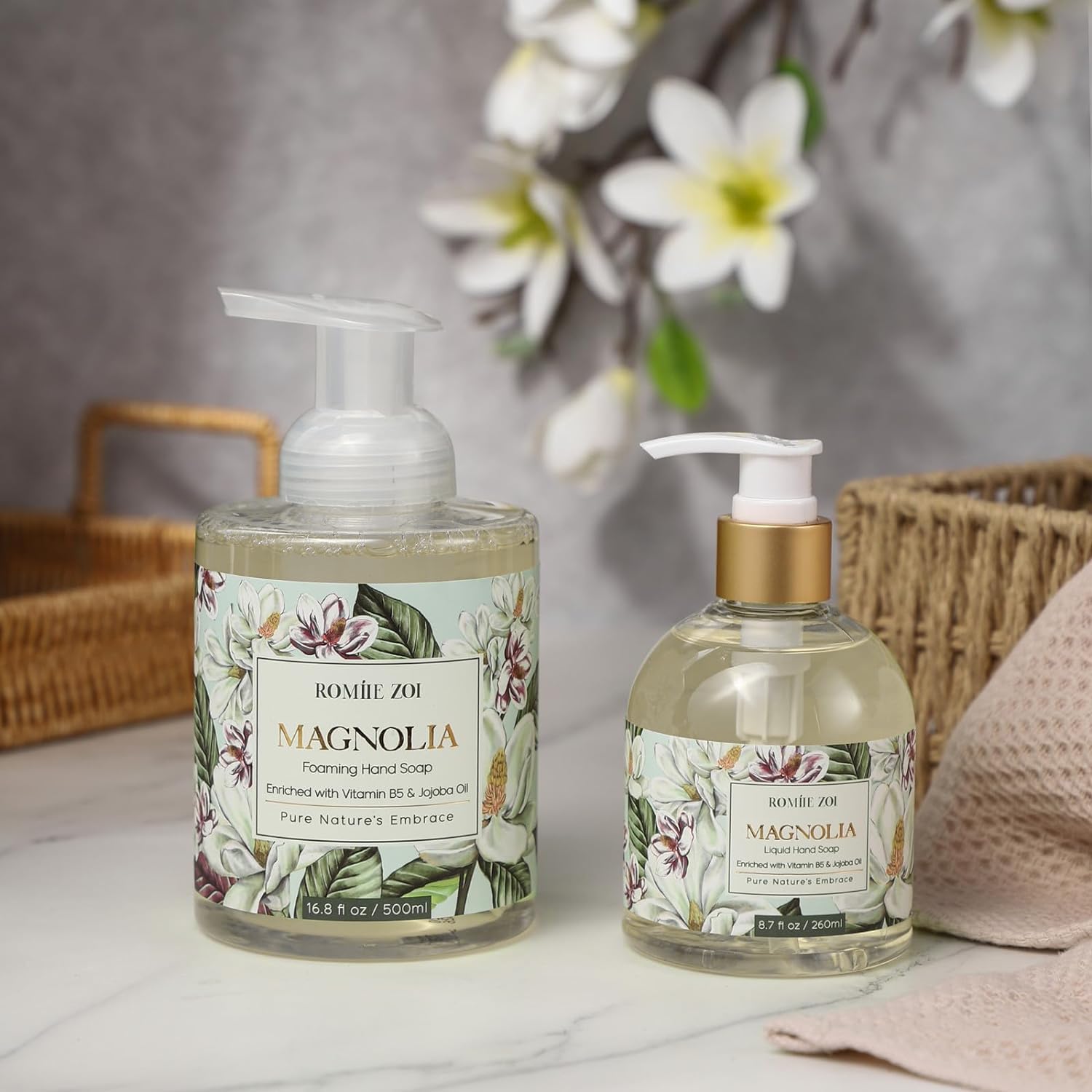 ROMIIE ZOI bottle beside everyday item to show 260ml size and convenient capacity