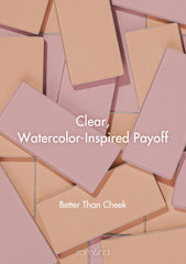 rom&nd swatch close-up of C01 Peach Chip showing true peach tone and buildable color