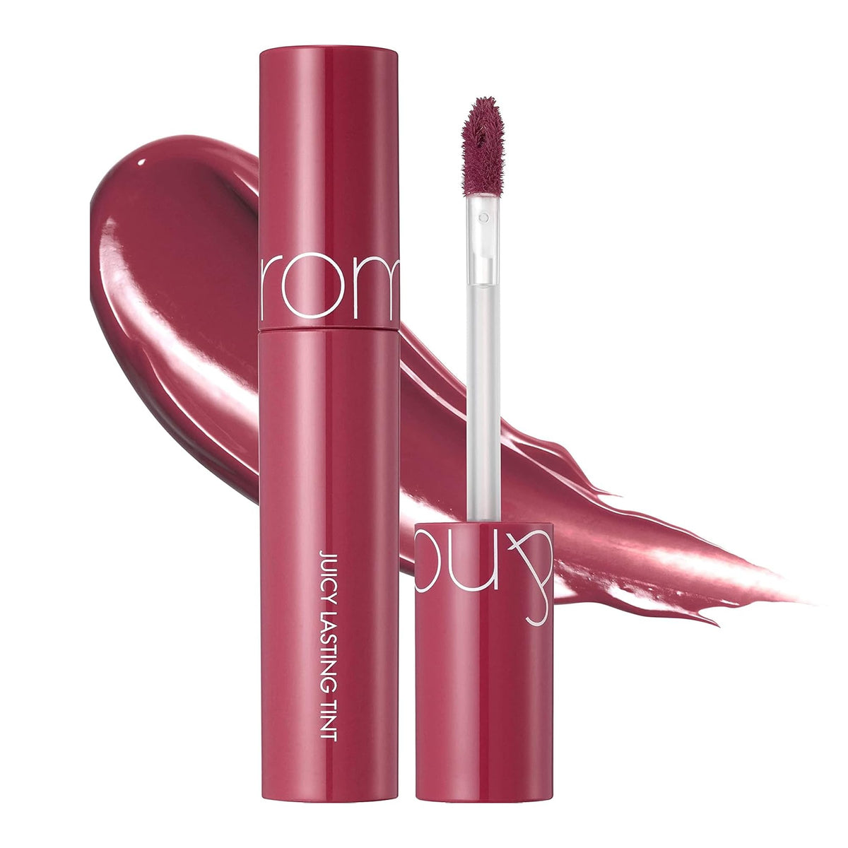 rom&nd tube front packaging shows fig tint and easy portability benefit