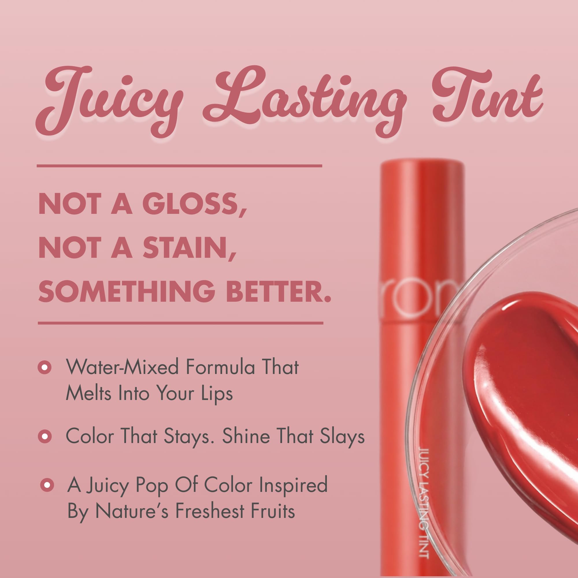 rom&nd applicator close-up displaying precise tip for neat lip application