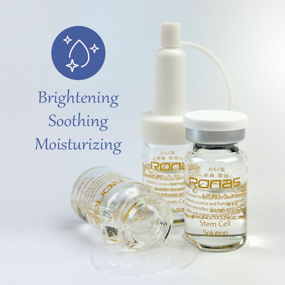 Ronas ampoule label detail showing ingredient list and transparency for ingredient-conscious users