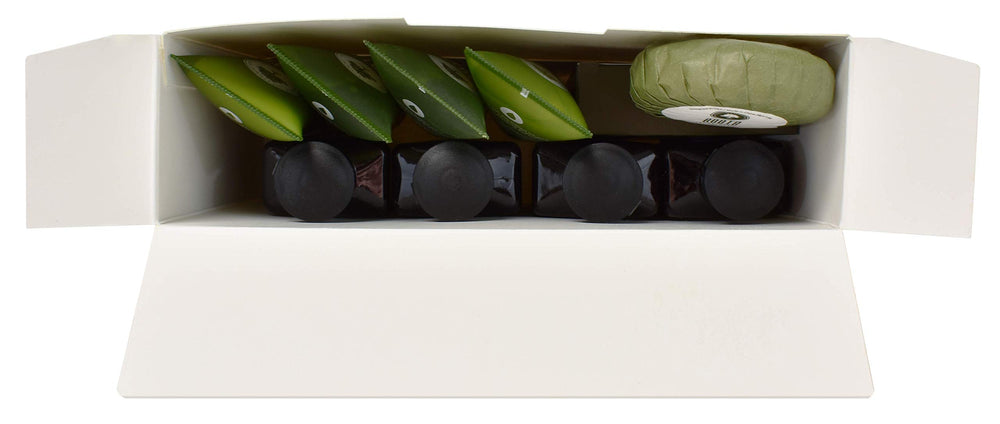 Roots Aromatherapy recyclable packaging detail showing eco-conscious packaging benefit