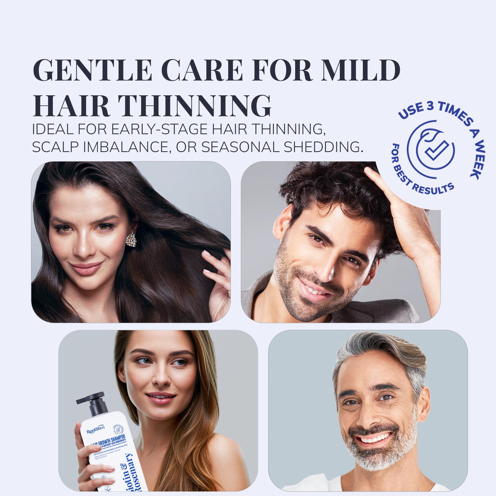 RootStim in-hand usage demonstrating easy application and scalp refreshment