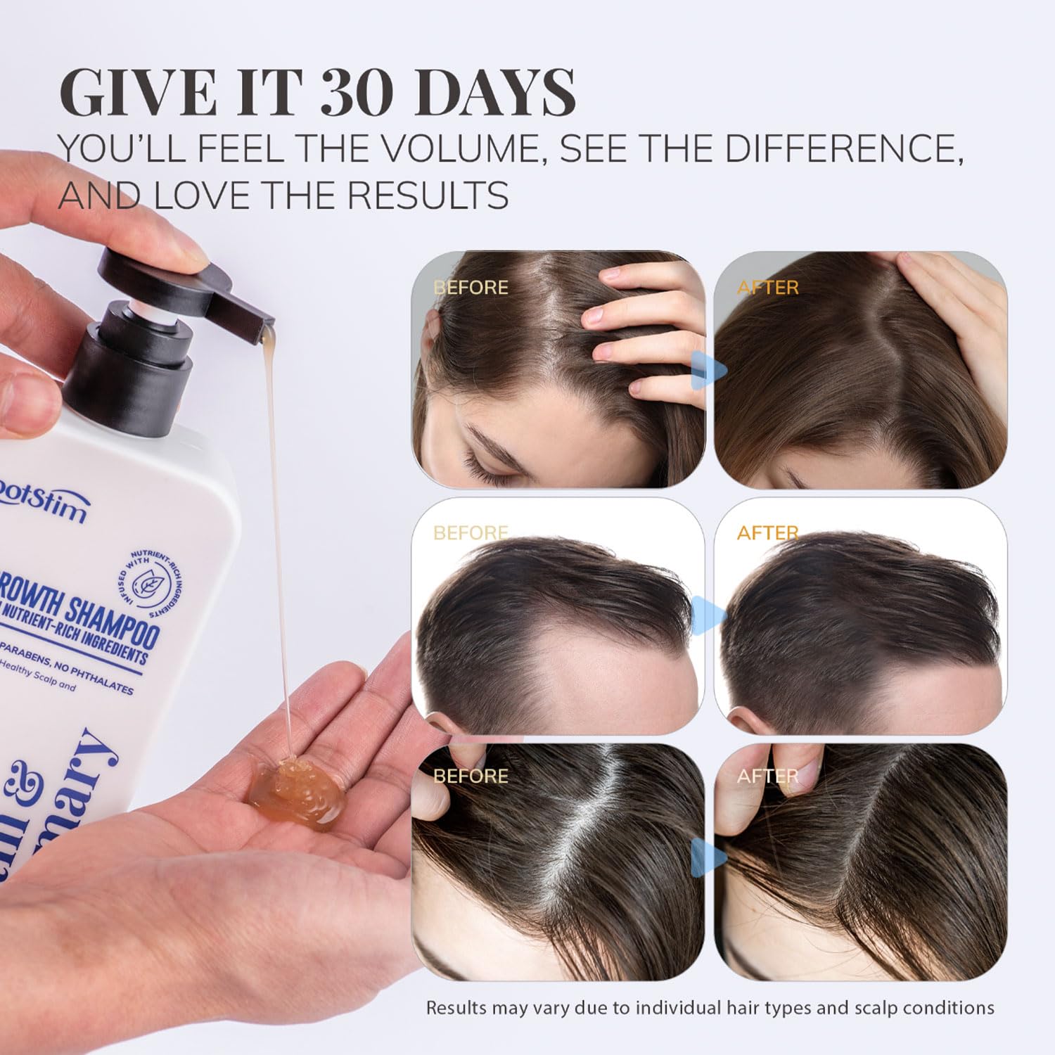 RootStim shampoo lather texture close-up for gentle cleansing benefit
