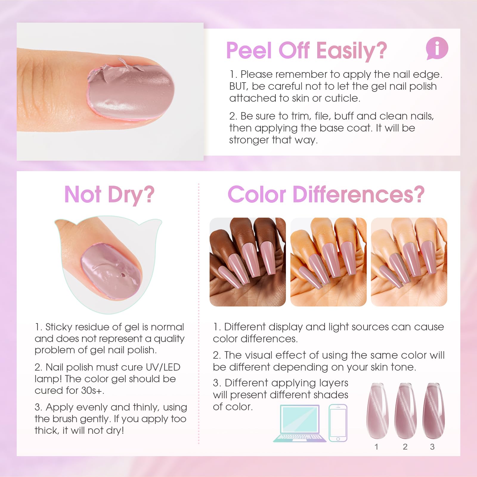 ROSALIND application process showing magnet held over wet polish for technique