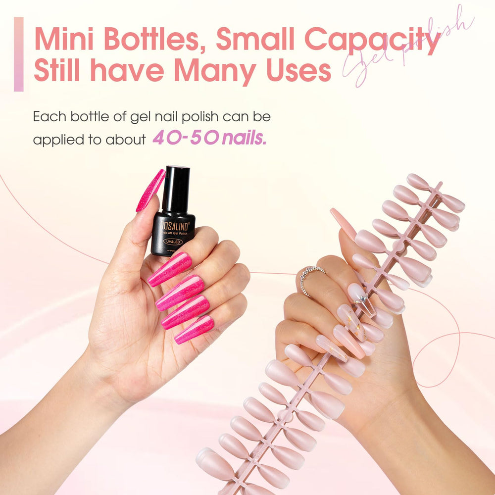 ROSALIND neon gel applied on nails demonstrating vibrant pop accents for standout manicures