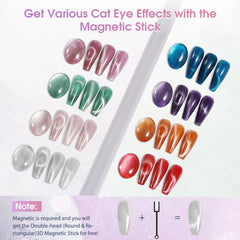 ROSALIND close-up of a 5ml cat eye gel bottle highlighting label and compact size