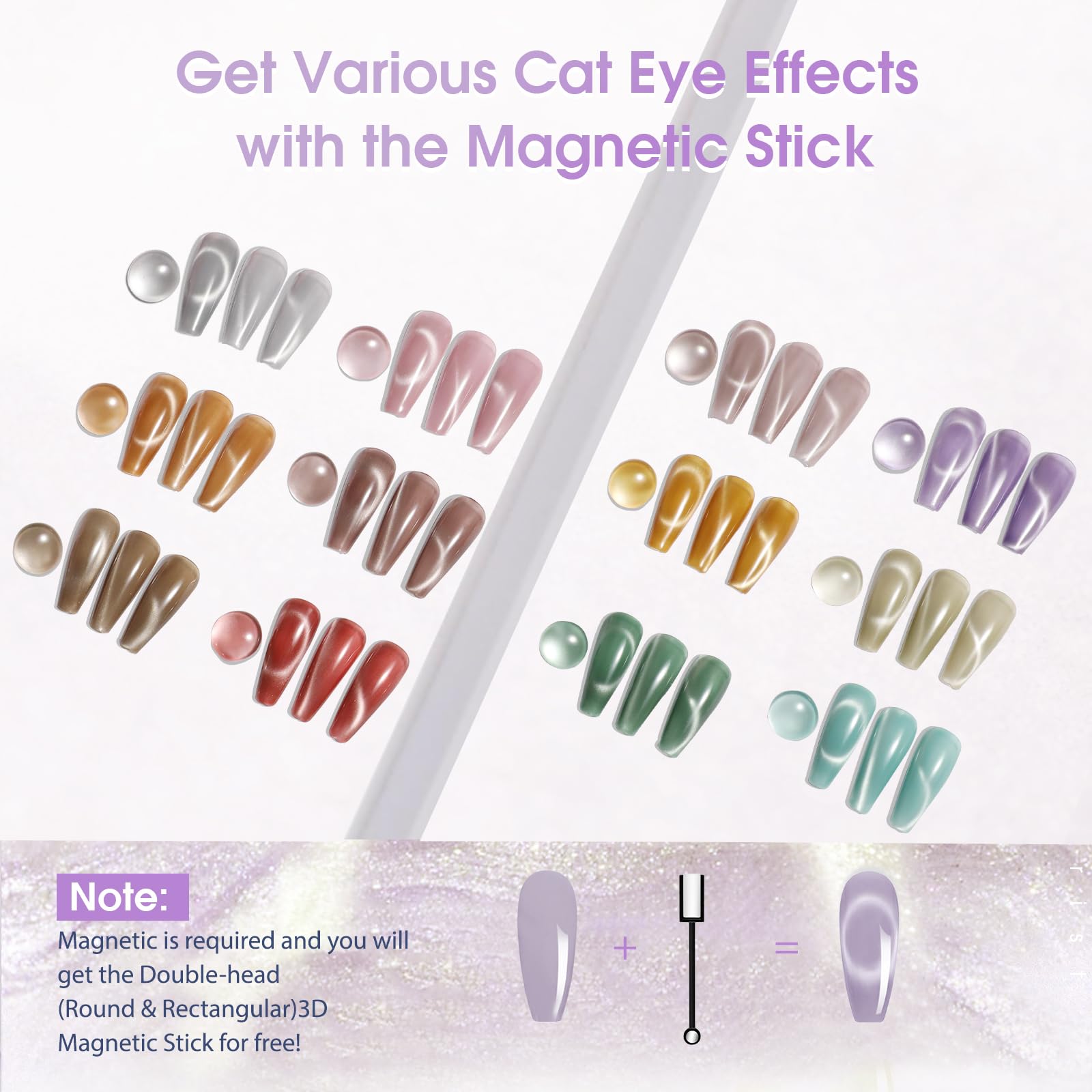 ROSALIND close-up of ultra-fine magnetic powder texture for crisp cat-eye