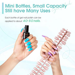 ROSALIND color swatch wheel with neon shades to preview manicure results