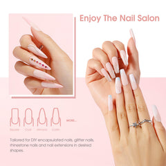 ROSALIND cured nail close-up showing glossy durable finish benefit