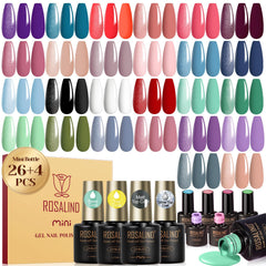 ROSALIND front packaging showing 30pcs kit and organized bottles, easy selection benefit