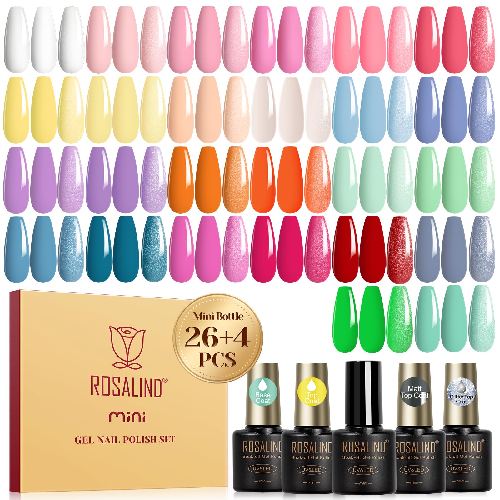 ROSALIND front packaging showing full 30-piece set and benefits