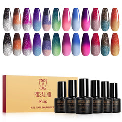 ROSALIND front packaging showing 12 bottles and colorful display benefit visual appeal