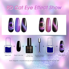 ROSALIND magnet held beside bottle demonstrating magnetic effect for custom nail art