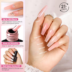ROSALIND matte top coat droplet showing smooth satin finish for refined nails