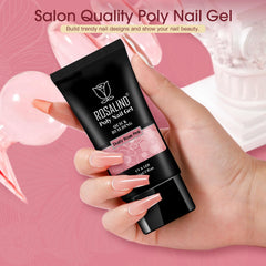 ROSALIND open tub with rose-pink gel swirl highlighting neutral color payoff