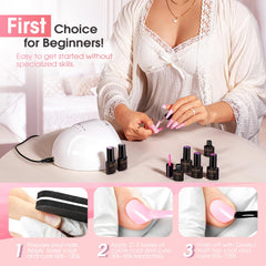 ROSALIND softened gel after acetone wrap illustrating easy soak-off removal