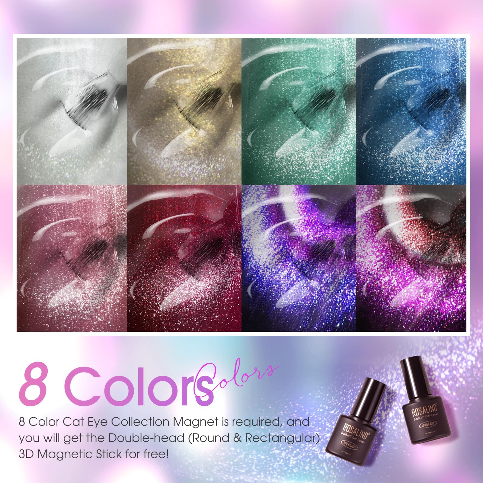 ROSALIND shimmer texture detail of holographic particles, creates depth and sparkle