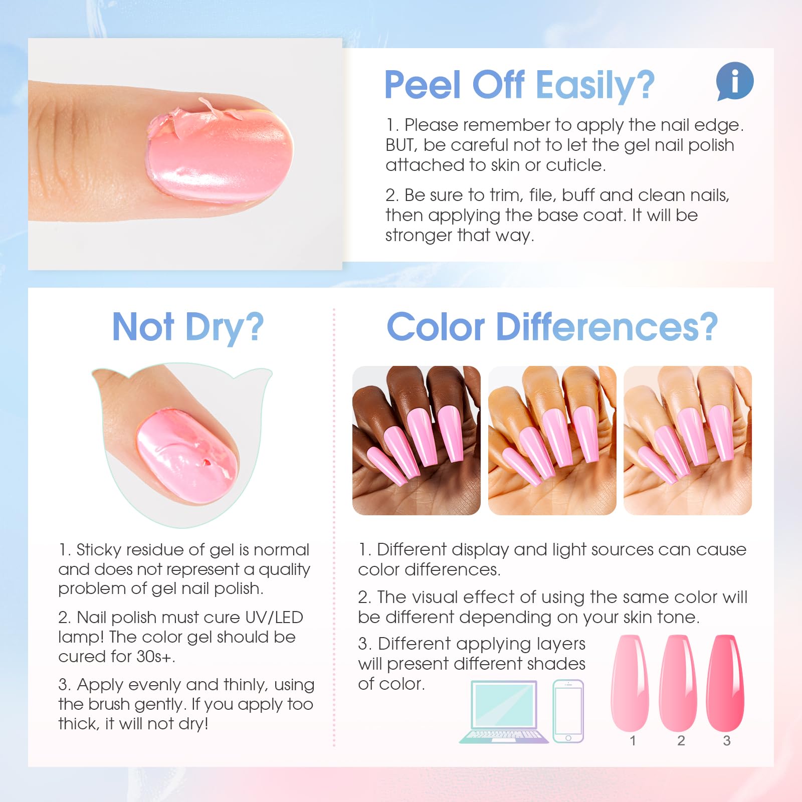 ROSALIND full set arranged in travel pouch ready for on-the-go mani touch-ups