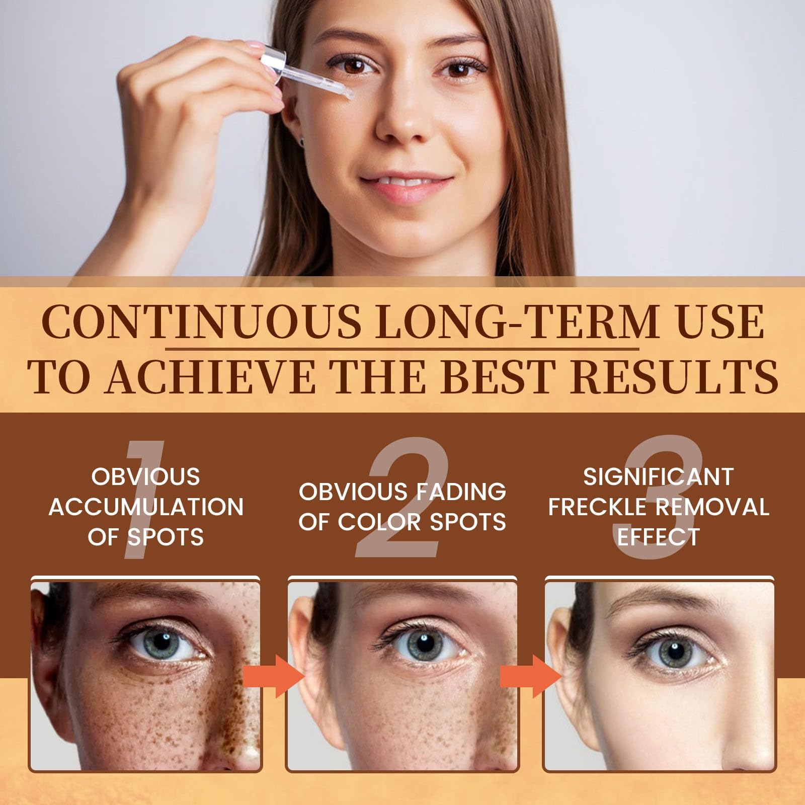 Applying Rosarden serum to cheek demonstrates smooth application and hydration boost