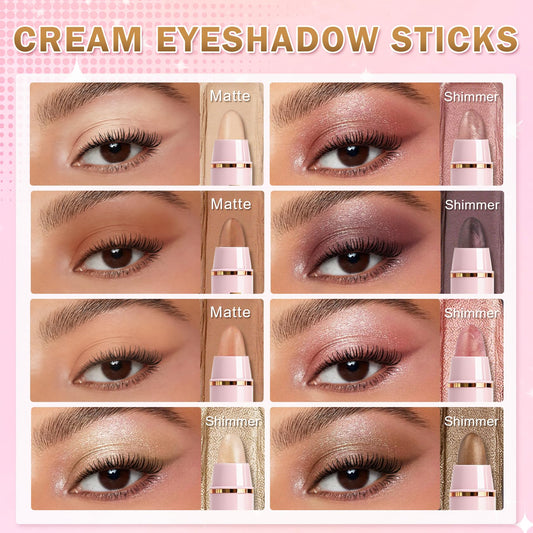 Rosawee close-up swatches showing matte and shimmer payoff
