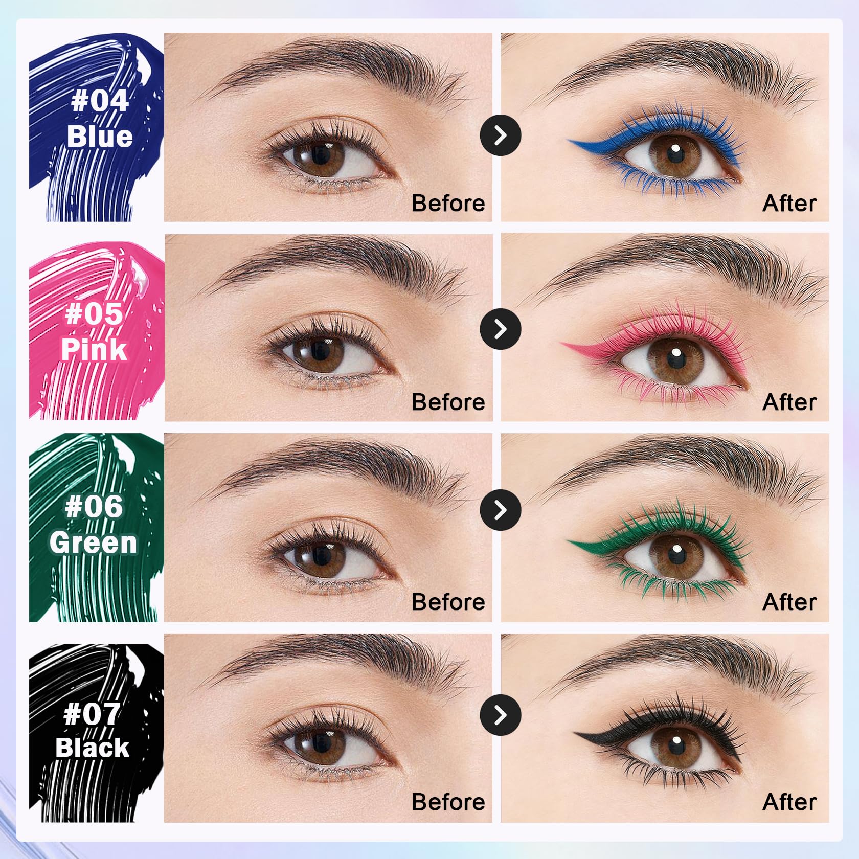 ROSAWEE purple eyeliner precision tip for sharp lines and lasting definition