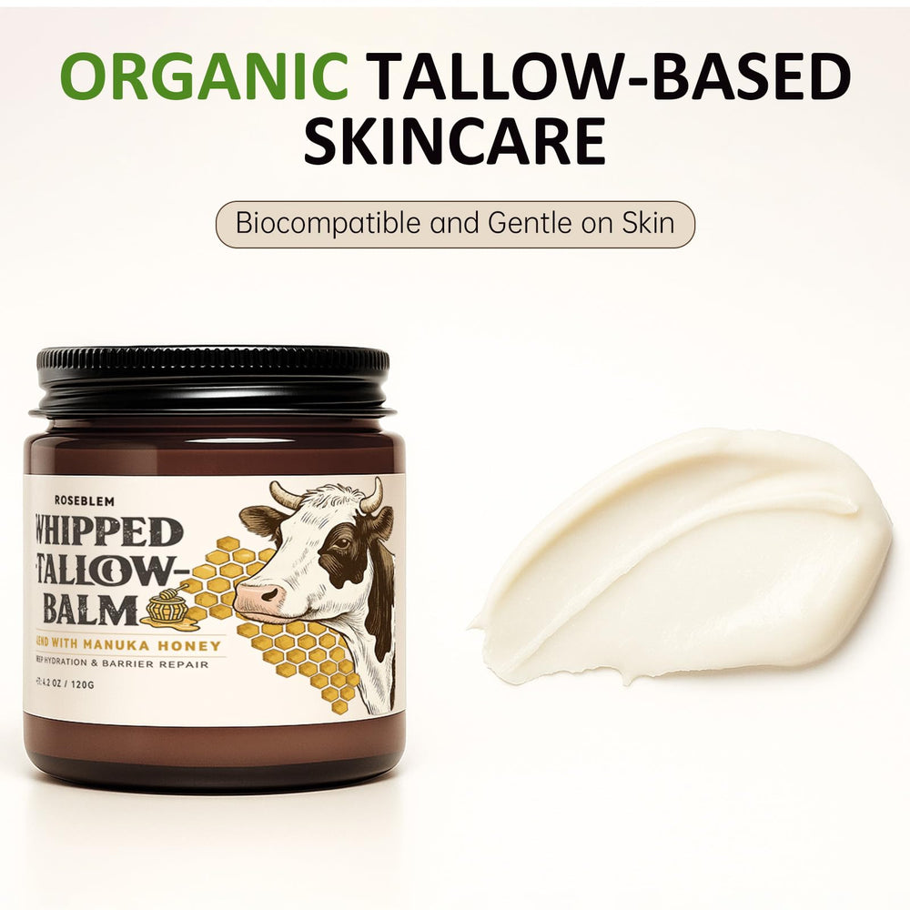 Roseblem close-up whipped texture highlighting fast absorption benefit