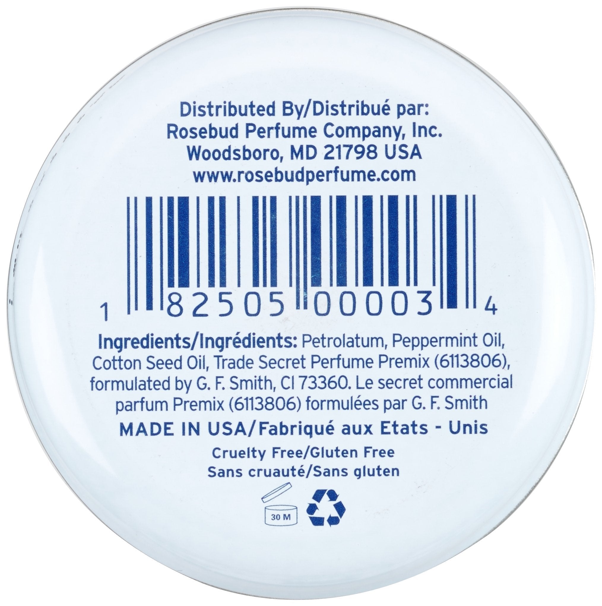 Rosebud Perfume tin in a handbag showing portability and on-the-go moisture benefit