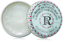 Rosebud Perfume tin front view showing compact travel-friendly design and clear label