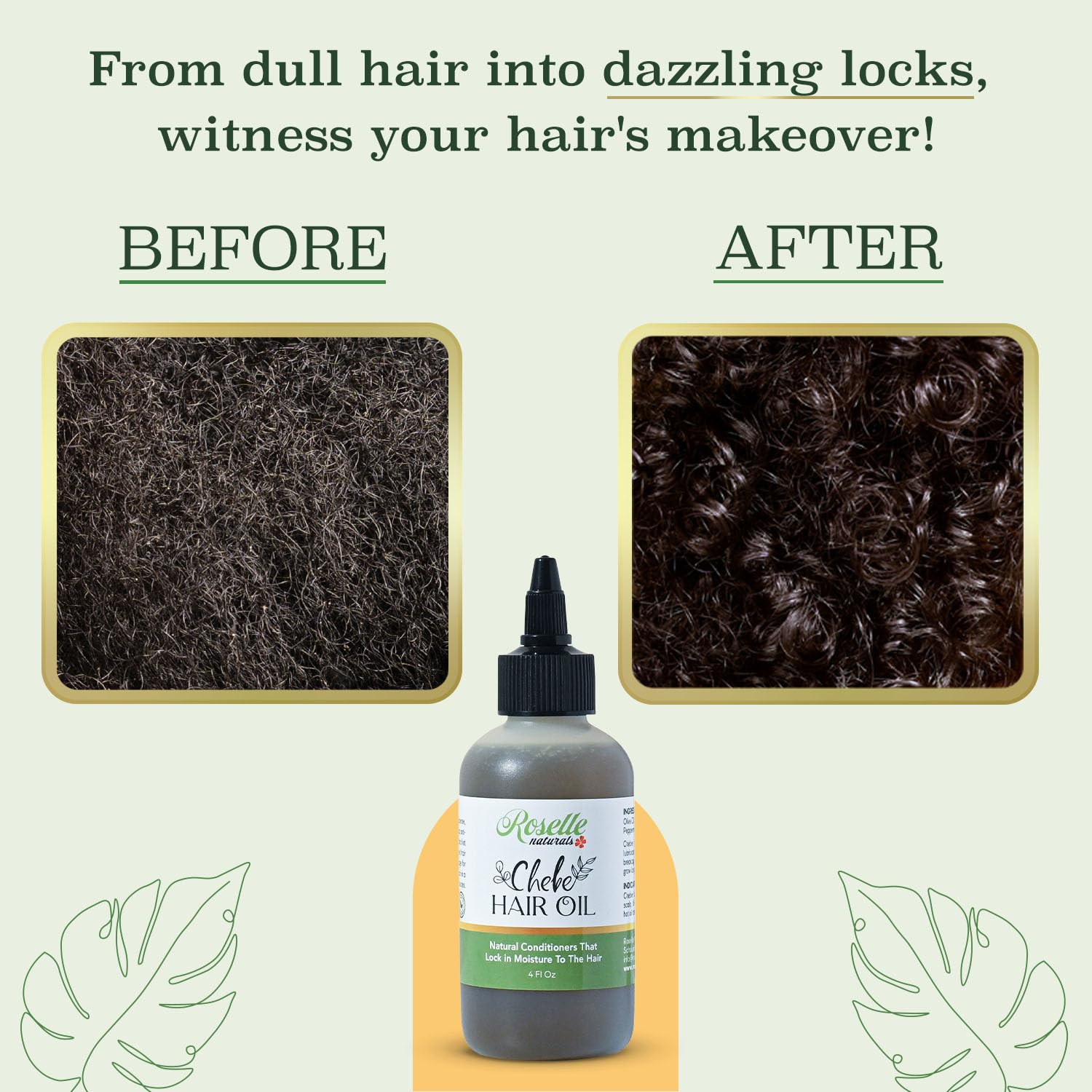 Roselle Naturals smoothing oil on hair ends to reduce split ends benefit