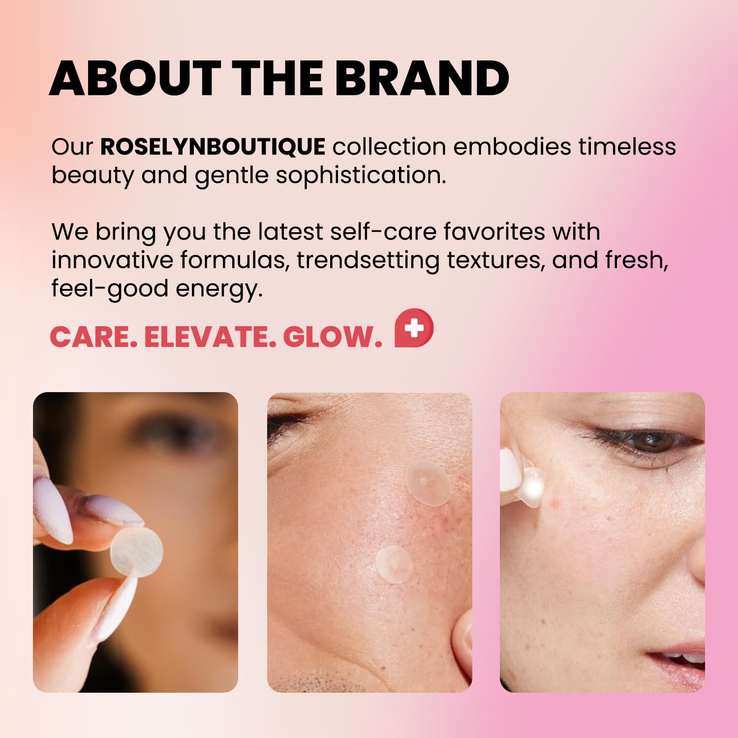 ROSELYNBOUTIQUE travel compact with patches highlighting on-the-go spot care convenience