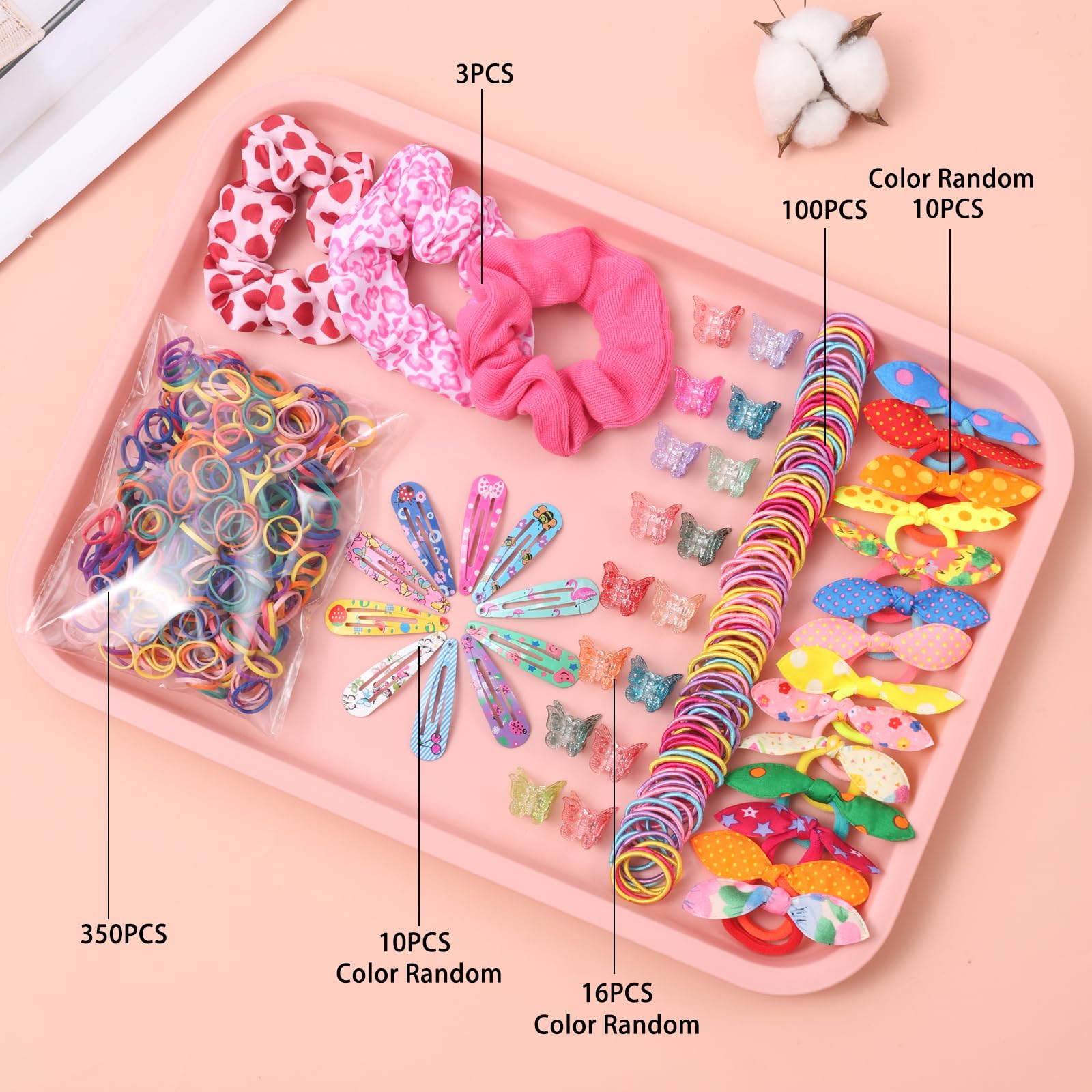 Rosvia butterfly clips detail focusing on sparkly finishes for decorative styling appeal