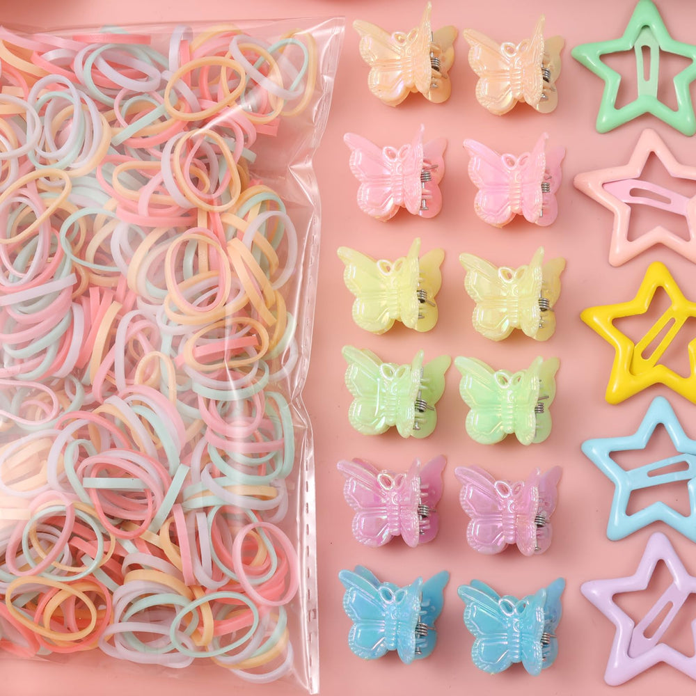 Rosvia hairclips in use on a child illustrating decorative, comfortable wear