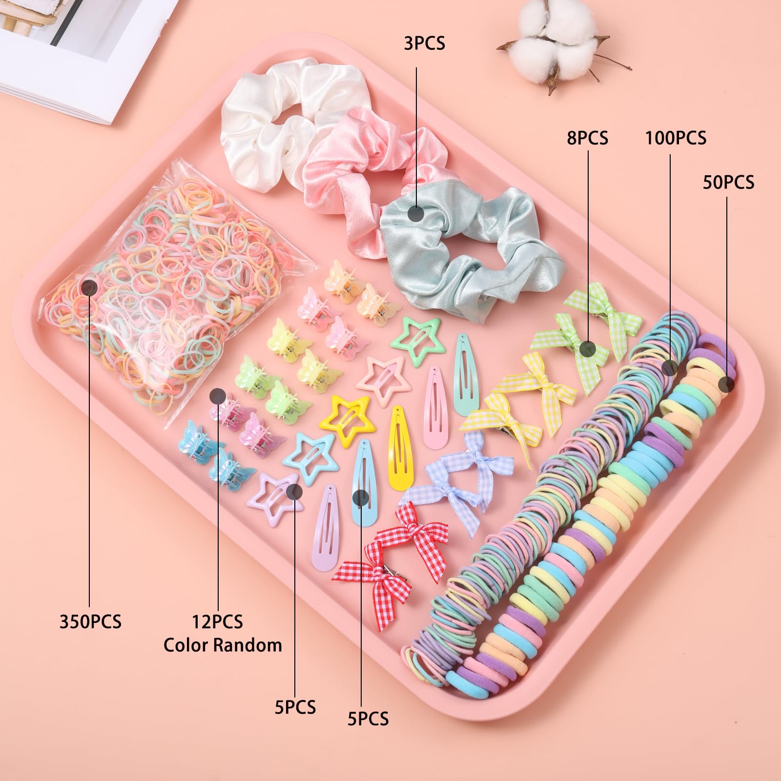 Rosvia mini butterfly clips closeup highlighting secure hold and gentle edges