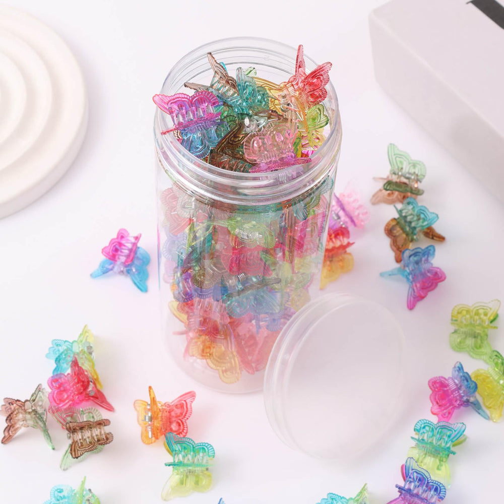 Rosvia transparent box opened to reveal organized clips for easy storage benefit