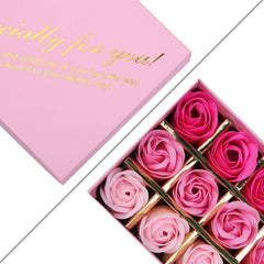 Rotumaty close-up of rose soap petals showing handcrafted detail and soft scent