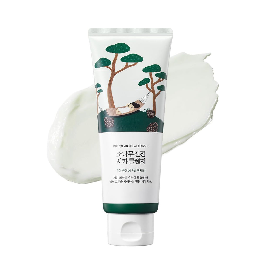 ROUND LAB front packaging showing cleanser bottle and branding for clear identification