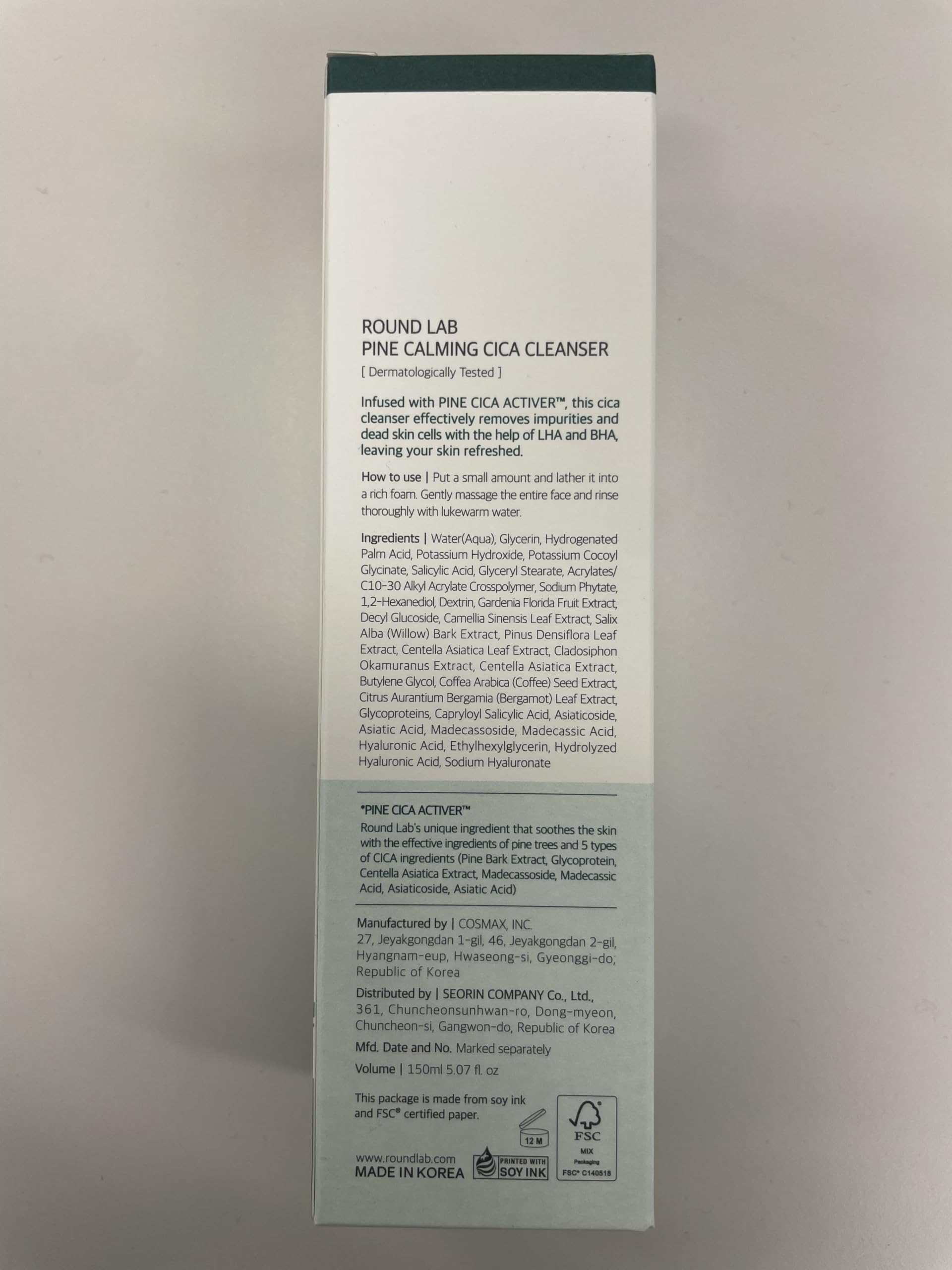 ROUND LAB cleanser in morning routine setup conveying refreshed hydrated complexion