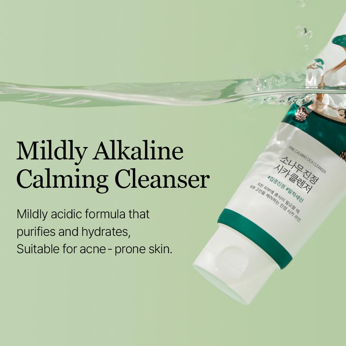 ROUND LAB close-up foam texture highlighting gentle rich lather and soft cleansing
