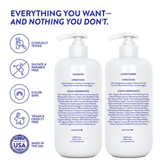 Routine Wellness label closeup showing active ingredients and color-safe claim